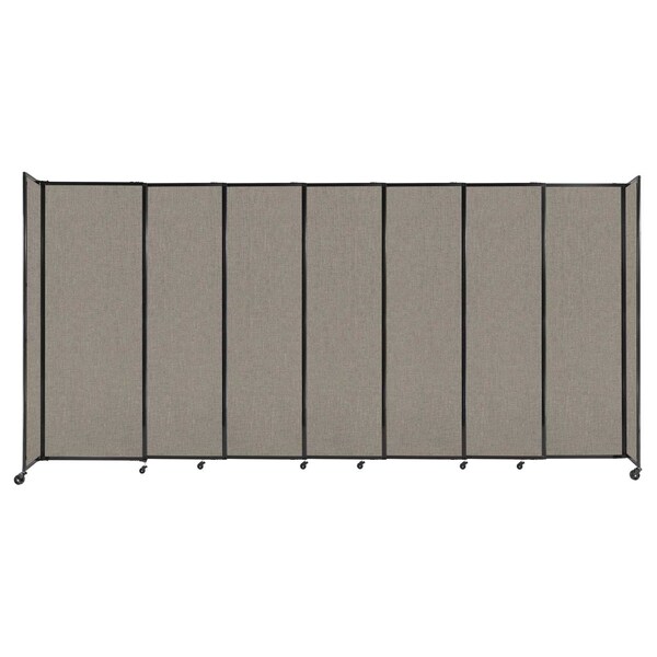 StraightWall Sliding Portable Partition 15'6" x 7'6" Warm Pebble Fabric